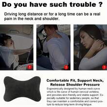 1 chiếc gối tựa đầu hình trái tim in hình lời chúc phúc cho ô tô, gối kê cổ ghế ô tô có ruột nhồi, đệm cổ mềm mại dùng được cả bốn mùa, có thể tháo rời và giặt được, phù hợp với mọi loại xe (Sedan, xe tải, xe van, SUV) - Lời chúc hình trái tim - Xem 11