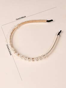 1pc Faux Pearl Headband, Elegant Versatile Streetwear Cute Daily Headband Hair Band Hair Hoop,Summer,Holiday,Travel - Multicolor - View 5