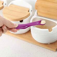 5pcs Measuring Spoon Set, Includes Marked Measuring Spoon, Soup Spoon, Teaspoon, Milk Powder Spoon, Seasoning Spoon - Multicolor - View 3