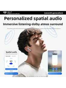 2026 New Arrival Wireless Earbuds Apple Compatible Headphones, In Ear Bluetooth Earphones With Seamless Pairing Spatial Audio & Transparency Mode, Multi-Size Replacement Ear Tips Full Retail Package Included, Bluetooth 5.4 Earbuds With ENC HD Call Mic, IPX7 Waterproof, 48H Playtime Fast Charging, Touch Control Ear Buds For IPhone IOS Devices Workout Office Commute Travel Gifting Daily Use, White - Trắng - Xem 7