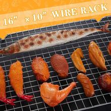 meekoo 8 estantes de refrigeración para hornear galletas de 16 x 10 pulgadas, rejilla antiadherente para hornear y enfriar para cocinar, asar, asar, asar, asar, secar, horno y lavaplatos - 1 - Ver 5