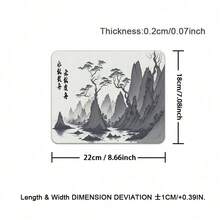 大型艺术鼠标垫 黑白桌面保护垫 桌垫 电脑垫 XXL 鼠标垫 加长垫 桌垫 办公地毯 - 鼠標墊 - 查看 5