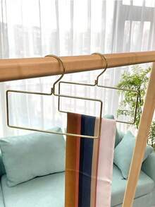 10pcs Nordic Style Golden Metal Clothing Rack, Multi-Functional Hanger For Clothes, Towels, Scarves - Gold - View 7