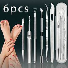 Bộ dụng cụ làm móng bằng thép không gỉ 1/6/7 món, bao gồm kìm cắt móng, dụng cụ loại bỏ biểu bì, dụng cụ chăm sóc chân, dụng cụ tẩy sơn gel, dụng cụ chăm sóc móng chuyên nghiệp, thích hợp sử dụng tại nhà hoặc salon. - D - Xem 10