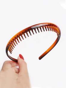 2条波浪齿状发箍，简约防滑发带，男女通用，护发发圈，夏季、假日、旅行必备 - 2PCS多色 - 查看 5