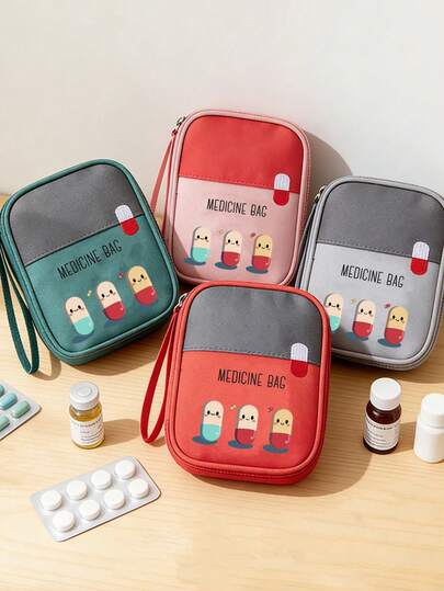 Portable "MEDICINE-BAG" Medical Bag, Waterproof Large Capacity First Aid Kit Suitable For Travel, Home, Dorm, Car And Emergency | Suitable For Students, College Dorms, Families, Nurses, Outdoor Adventures | Includes Storage Bags For Medicines, Bandages, And Supplies | Compact And Lightweight, Survival Tool, Daily Healthcare Organizer