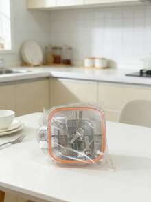 四合一密封调料罐，PET材质，带密封圈，全新多功能翻盖提手隔层防滑一体式调料收纳盒，优雅厨房调味料整理器 - 彩色 - 查看 13