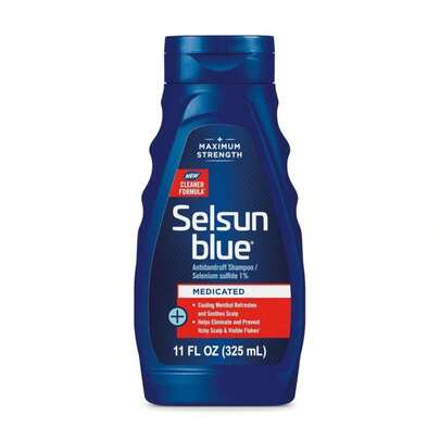 Selsun Blue Medicated Antidandruff Shampoo, Maximum Strength Scalp Treatment With Selenium Sulfide, 11 Fl Oz