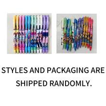 HUNTERS 12pcs K-Pop & Anime Erasable Gel Pens, 0.5mm Retractable Erasable Ink Pens, Student & Office Supplies, Random Styles - Sets - View 8