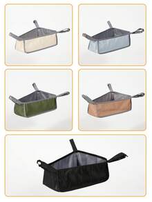 1pc Baby Stroller Bottom Frame Storage Basket, Waterproof Infant Carriage Undercarriage Organizer Bag With Adjustable Buckle - Multicolor - View 7