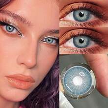 6 Pairs Of Colorful Contact Lens Cases, Offering A Variety Of Color Options. Comes With Contact Lens Cases And Wearing Tools, Suitable For Year-Round Use, And Can Be Used For Eye Makeup, Cosplay, Festive Event Dressing, Halloween Costumes, Cosplay, And More. - YF02 - Xem 3