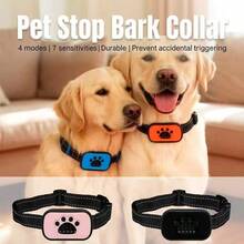 1PCS New Bark Arrester Intelligent Automatic Recognition Training Dog Vibration Anti Barking Rechargeable Bark Arrester Collar Size Can Be Used For Pets, Durable And Practical, Easy To Carry And Operate, With Multiple Colors To Choose From - Multicolor - View 6