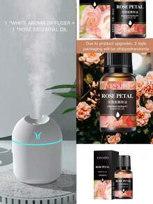 250ml Portable Mini USB Air Humidifier & Essential Oil Diffuser With Color Night Light, Aroma Diffuser For Travel, Office, Car, Desk, Bedroom / 1 Diffuser + 1 Bottle Of Essential Oil (Oils Will Be Shipped Randomly In New Or Used Packaging.) - Multicolor - View 29