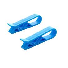 10pcs Garbage Bag Clips Trash Can Liner Fasteners Creative Snack Sealing Clips Non-Slip Kitchen Cleaning Accessories Durable Plastic Waste Management Tools Food Storage Organizers Reusable Trash Bag Holders Home Organization Solutions Kitchen Gadgets - Blue - View 11