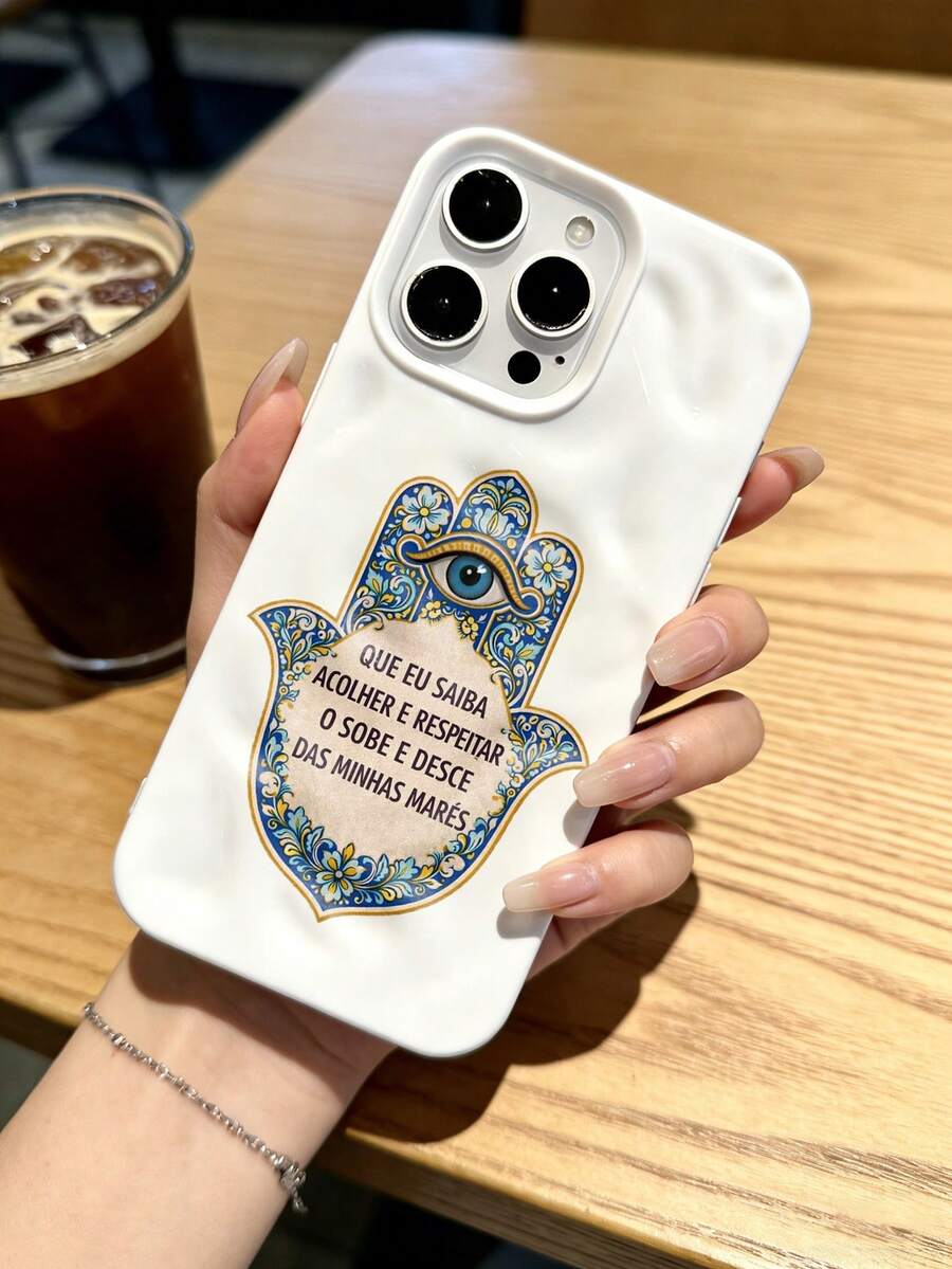 1 chiếc ốp lưng điện thoại mềm mại kiểu cổ điển Fatima với thiết kế gợn sóng, phù hợp với 17 Pro Max/17 Pro/16 Pro Max/16 Pro/16/15 Pro Max/15 Pro/15/14 Pro Max/14/13 Pro Max/13 Pro/13/12 Pro Max/12 Pro/12/11, chống bụi, chống nước, chống sốc và chống rơi. - trắng - Xem 1