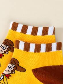 Disney Bộ 5 đôi: Tất cổ ngắn cho bé trai, phù hợp mọi mùa - Với họa tiết jacquard hình khủng long, tên lửa và phi hành gia - Thoải mái, mềm mại và thoáng khí. - Nhiều màu - Xem 6