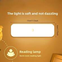 1pc USB Rechargeable Motion Sensor Light - Wireless, Easy Installation, Auto-Detect & Adjustable Brightness - Ideal For Garage, Bedroom, Kitchen, Attic, Stairs, Storage Room, Indoor Lighting | Wall Mounted Light | Plastic Structure, Indoor Motion Sensor Light - Multicolor - View 11