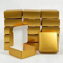 15 hộp quà mini bằng giấy Kraft trang nhã, kích thước 2.56"X2.56"X1.18"/2.16"X2.16"X0.98", thích hợp đựng mặt dây chuyền, trang sức, quà tặng Ngày Valentine, Ngày của Mẹ, đám cưới, kỷ niệm, ngày lễ, tiệc Giáng sinh. - Xem 1