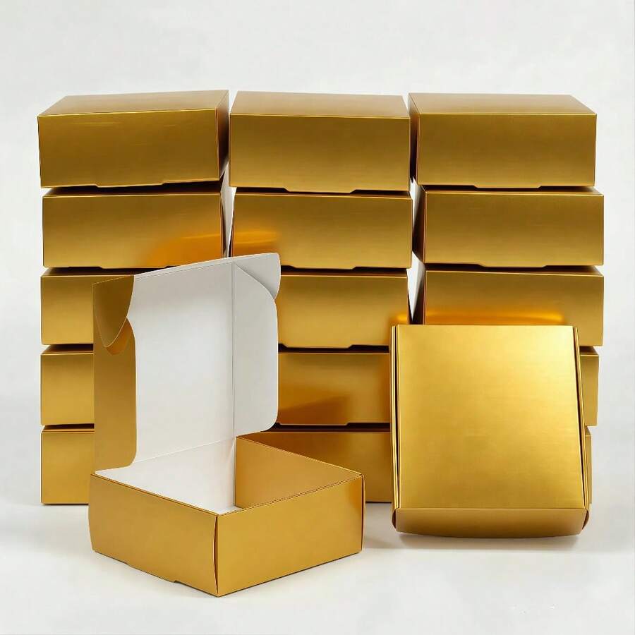 15 hộp quà mini bằng giấy Kraft trang nhã, kích thước 2.56"X2.56"X1.18"/2.16"X2.16"X0.98", thích hợp đựng mặt dây chuyền, trang sức, quà tặng Ngày Valentine, Ngày của Mẹ, đám cưới, kỷ niệm, ngày lễ, tiệc Giáng sinh. - Xem 1