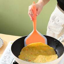 4-Color Random Silicone Spatula, Non-Stick Heat Resistant, Suitable For Cooking, Mixing, Grilling, Grilling Accessories, Mixing Tools, Non-Stick Cooking Spoon, Heat Resistant Utensils, Colorful Kitchen Utensils, Vibrant Cooking Tools, Flexible Silicone, Easy To Clean Surface, Suitable For Holiday Chefs And Baking Enthusiasts, Cooking Flat Spatula - Multicolor - View 8