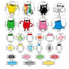 hoojojo Kit Kerajinan Tangan Monster Emosional dari Kain Felt - Pendidikan Emosional Anak Usia Dini, Alat Bantu Mengajar Bercerita, Permainan Edukasi Interaktif. Sempurna untuk Pengajaran di Kelas dan Pendidikan di Rumah. - MultiWarna - View 11