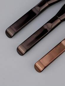 3pcs Ultra-Thin Foundation Brush Set, Premium Makeup Tools Gift, Suitable For Liquid Cream Cosmetics, High-End Beauty Brushes - Multicolor - View 5