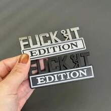 IT Edition Emblem Car Exterior Emblems Badge 3D Side Fender Rear Sticker Decal Cool Badge Decoration Decal For Men And Women Vehicle Exterior Replacement Accessories For SUV Truck Laptop D - D - 查看 3
