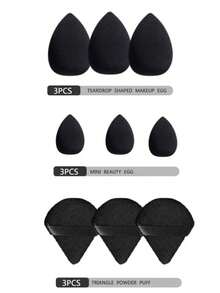 45件套化妆刷套装，混合化妆美容工具，包括：20支化妆刷、1个化妆包、5个美妆蛋、5个粉扑、5个迷你美妆蛋、5个迷你指套粉扑、1个发带、2个腕带、1个清洁工具。 - 多色 - 查看 15