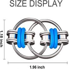 1/2/5pcs Stress Relief Chain, Anti-Pressure Keychain, Rotating Disc, Flip Chain, Office Desk Pressure Relief Toy, Birthday Party Small Gift - Multicolor - View 6