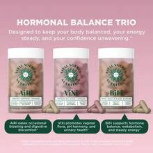 Women's Hormonal Balance Trio Supplement Bundle | Feminine Balance Capsules + Primal Health Blend Capsules + Debloat Support Capsules | 3-In-1 Synergistic Formula Supports Healthy Hormone Balance, Cycle Comfort, Mood Balance & Digestive Wellness | For Adult Women | Vegetarian Capsules - 三件套 - 查看 2