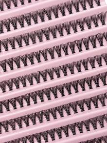 200 piezas de racimos rizados por separado, alta capacidad 40D D-Curl 8-16mm DIY Lash Clusters, apariencia natural y extra gruesa, delgada, ultra suave, ultra ligera, pestañas postizas individuales reutilizables segmentadas, kit de extensión de pestañas, adecuado para todos - C - Ver 4