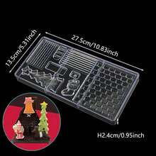 34pcs Chocolate Mold Set With 100pcs Chocolate Sticks, Home Kitchen Chocolate Candy Baking Tools, Pastry Making Supplies - Clear - View 27