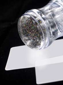 美甲印花工具套装，透明极光雪花硅胶印章，美甲钢板印花DIY，大小美甲印章和刮板 - 無色 - 查看 4