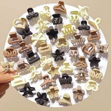 10/20pcs Assorted Small Hair Clips, Mixed Colors, Casual Outdoor Beach Hawaiian Style Hair Accessories For Women - Mixed-color Mini Hair Clip - View 7