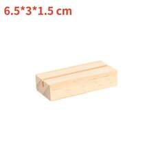 10/20Pcs Wooden Card Holder Wooden Photo Card Stand Display Shelf For Wedding Reception Home Party Decoration - 6.5*3*1.5cm - View 9