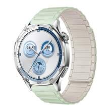 磁吸式表带，硅胶表带，18mm/20mm/22mm 智能手表表带，快拆腕带，可调节磁扣，男女通用，兼容 Galaxy Gear S2/S3/GT2/Fenix 5S Plus - 黑色 - 查看 26