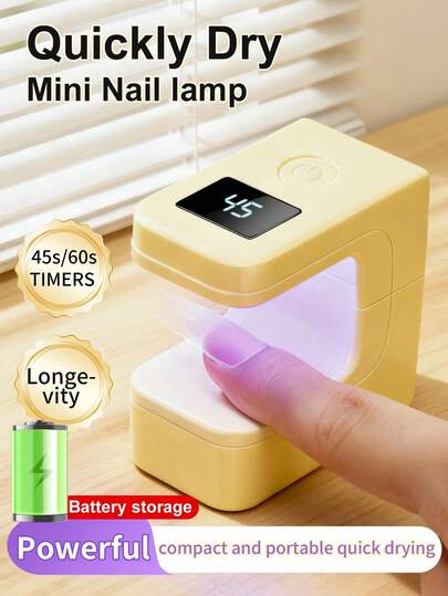 Rechargeable Mini UV LED Nail Lamp, Suitable For Gel Manicure, Quick-Drying Nail Lamp, UV LED Gel Nail Polish Dryer, Manicure Tools, Rechargeable Salon Equipment