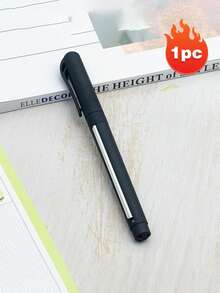 Interessanter selbstständiger Schiebetintenstift - kreatives, einzigartiges Büro- und Prüfungsschreibwerkzeug, mit einziehbarem Kugelschreiber und einziehbarem Memo-Stift, geeignet für versteckte Notizbücher, 0,7 mm Feinspitze, Blautinte-Nachfüllung, Metallklipp-Stift, mit abnehmbarem Papier, kann zum Kopieren von Lernnotizen verwendet werden - A - Übersicht 12