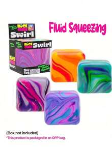 New Marble Mochi Stress Relief Toy - Perfect Gift - Birthday Gift - Holiday Gift - Christmas Gift - Multicolor - View 3