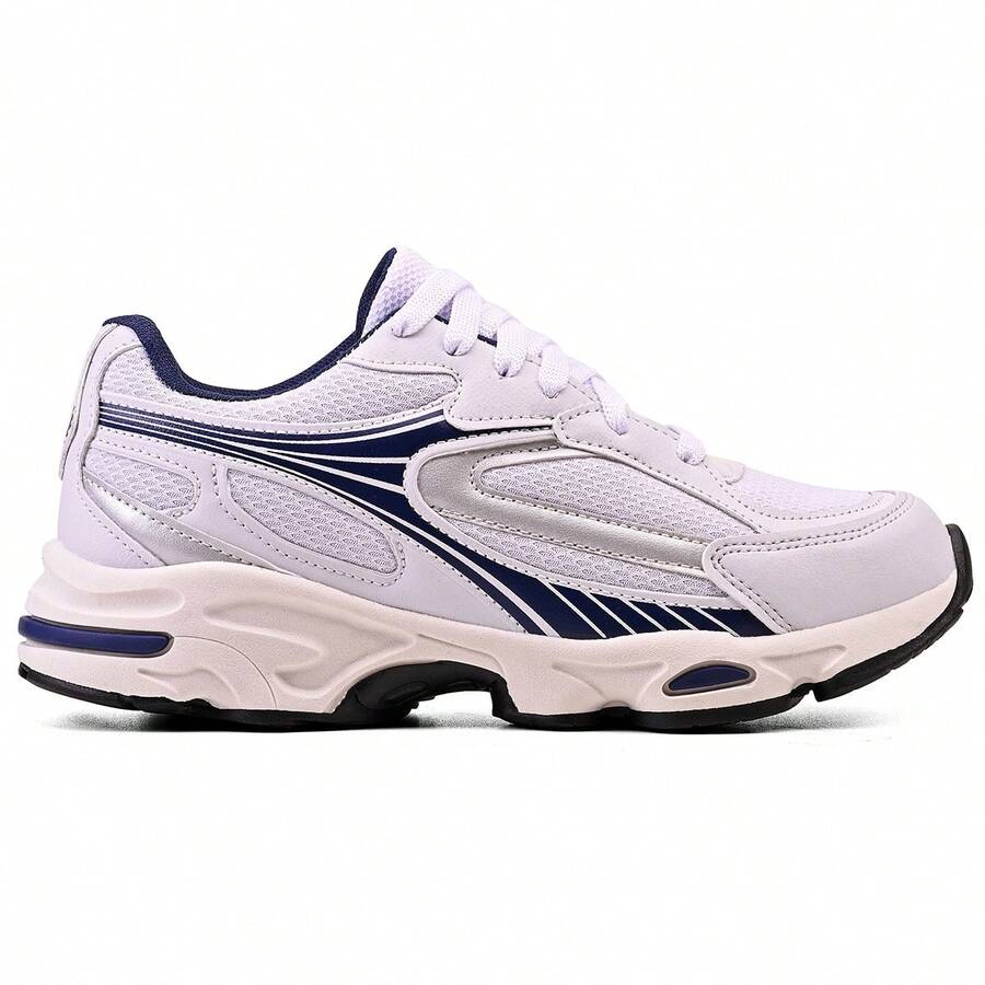 Men's Original Casual Athletic Shoes, Street Gym Shoes R1625 - 海軍白 - 查看 1