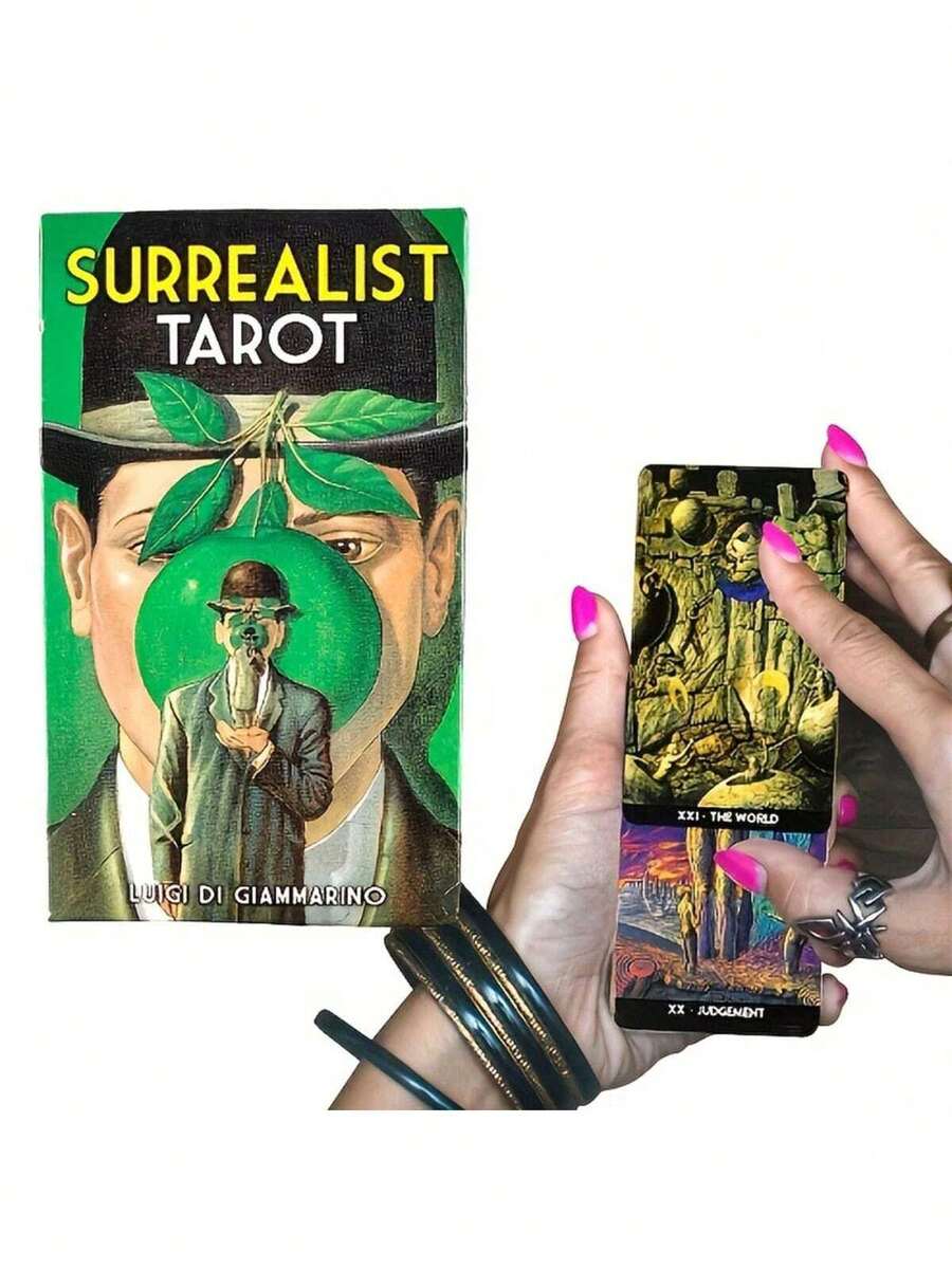 Mysterious Red Rose Girls' Casual Party Board Game Cards, Friends' Gathering Entertainment Cards, Surrealist Tarot Cards, Waite Board Game Cards, Interactive Board Game Cards - Multicolor - View 1