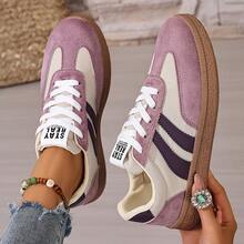 FZY Spring And Summer New Women's Sports Shoes, Lightweight And Breathable Outdoor Running Shoes, Suitable For Big-Sized Ladies' Flat Shoes - 紫色 - 查看 2