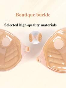 3厘米厚隐形胸贴，无肩带露背设计，适合小胸，可重复使用，丰胸贴 - 杏色 - 查看 6