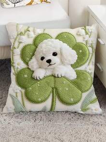 4 件柠檬树图案抱枕套，45 厘米 * 45 厘米单面印花，家居装饰沙发腰垫套，夏季假日风格（不含填充物） - 藍色 - 查看 11