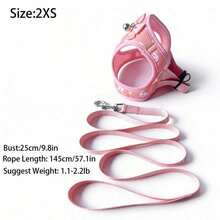 Pink Harness With Anchor Points, Suitable Kittens And Small Dogs. - Pink - View 8