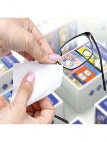 100/300pcs Compact Portable Wet Wipes. Eyeglass Cleaning Wet Wipes, Lens Anti-Fog Wipes, Suitable For Cleaning Glasses, Phones, And Various Screens, Essential For Travel, School, And Commute - Multicolor - View 6