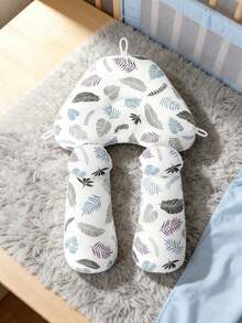 新款婴儿枕，柔软婴儿枕，防扁头枕，双面四季通用婴儿安抚枕，毛绒树叶羽毛设计，新生儿礼物，升级版男女通用婴儿枕 - C款 - 查看 6