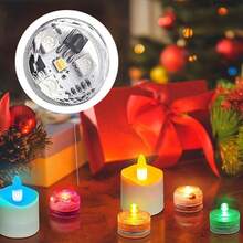 4pcs/2pcs Battery Powered RGB Underwater LED Lights, High Quality Remote Control Submersible LED Lights For Fish Tank, Pond, Wedding, Party, Accessories And Attachments - Multicolor - View 7