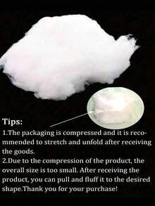 3件套人造云朵装饰，3D立体云朵装饰，适用于婚礼背景、舞台/派对背景、家居装饰、房间、客厅、卧室、天花板装饰，可用作背景、婚礼/生日/展览装饰、家居装饰、墙面装饰，也是毕业季的绝佳礼物 - 白色 - 查看 8