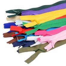 20pcs #3 Nylon Invisible Zippers, Closed-End Zippers Suitable For Dresses, Clothing Pockets, Bags, Pillows - Multiple Sizes Available - Mixed 20pc - View 10